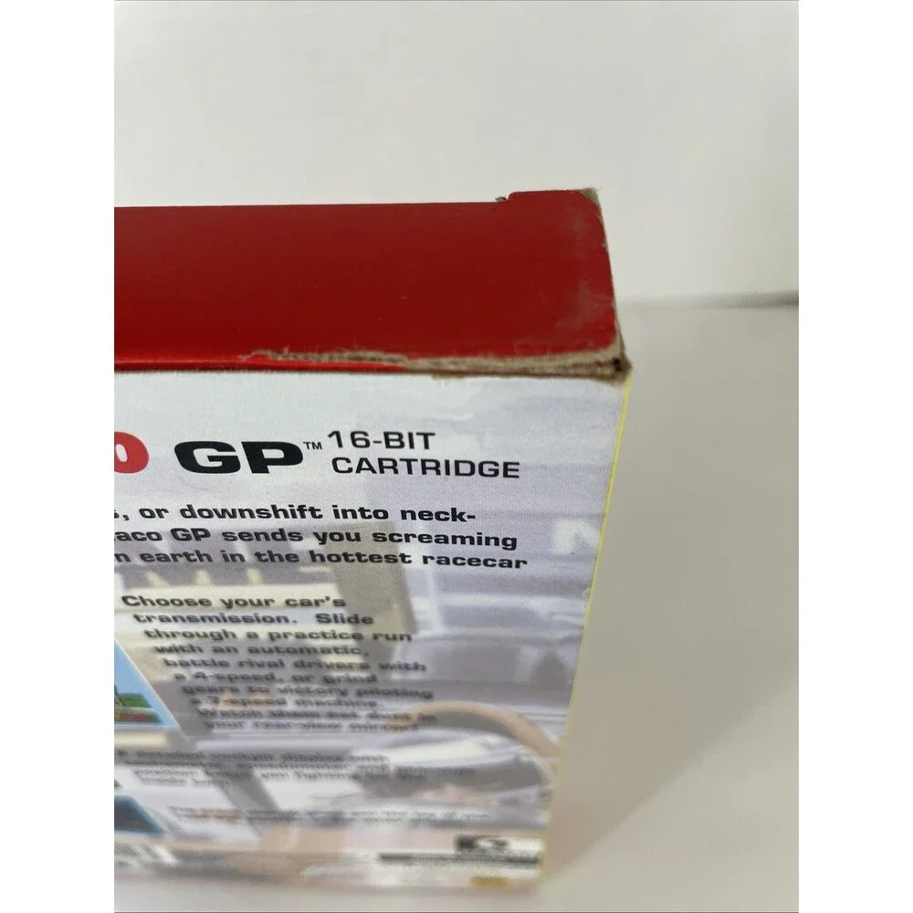 Super Monaco GP Mega Hits Variant Sega Genesis Box Cartridge Manual Tested Works